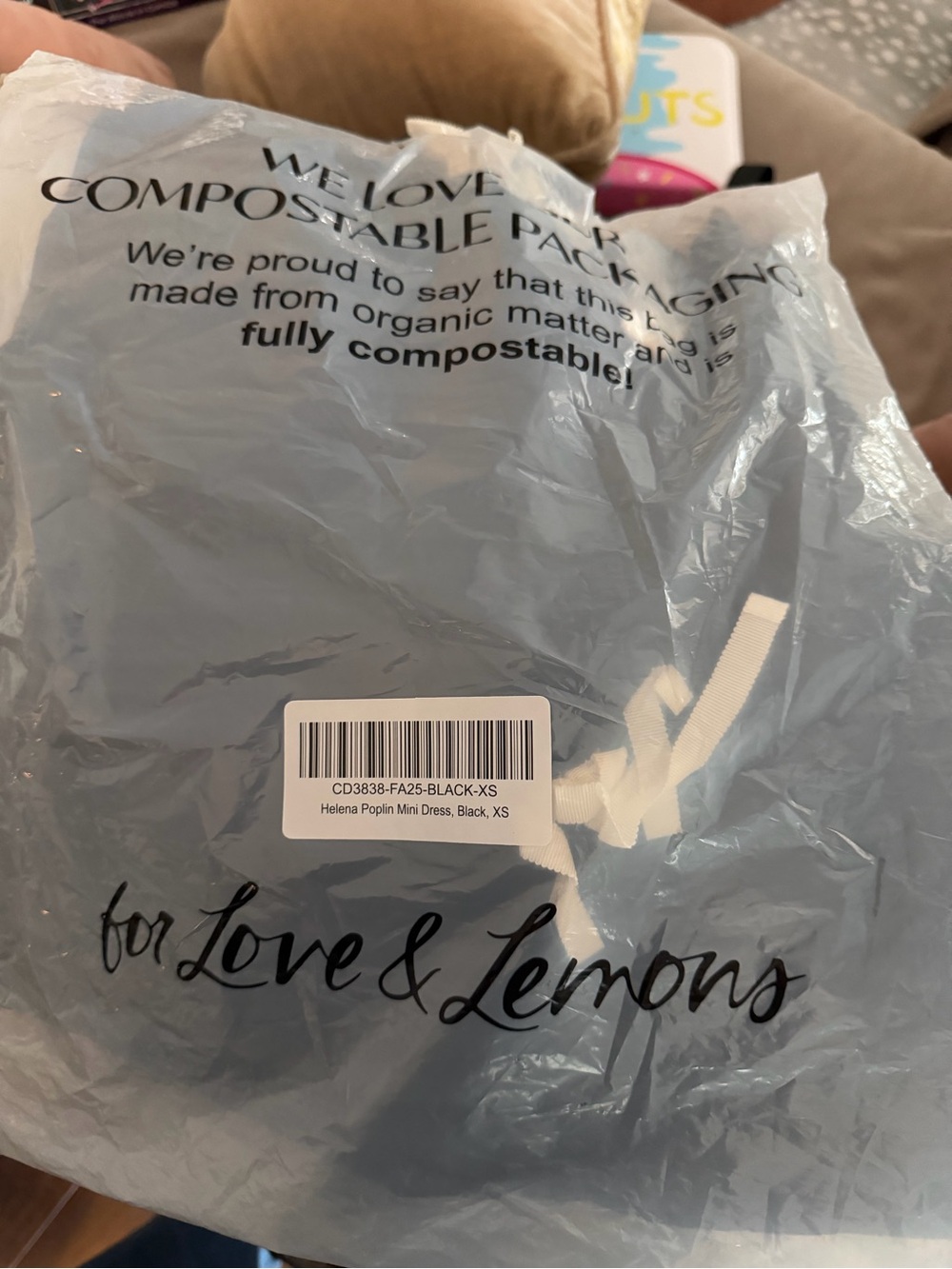 NWT For Love & Lemons Helena Poplin Bow Mini Dress - Picture 4 of 4